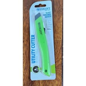 Westcott Ceramic Safety Utility Cutter Retractable Blade (BRAND NEW SEALED)
